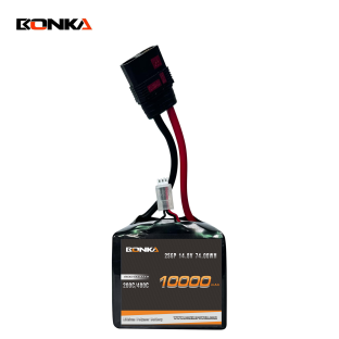 BONKA 10000mAh 200C 2S6P 7.4V Drag Pack for RC Car
